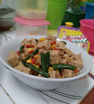 Tumis Tempe Kacang Ala Masako
